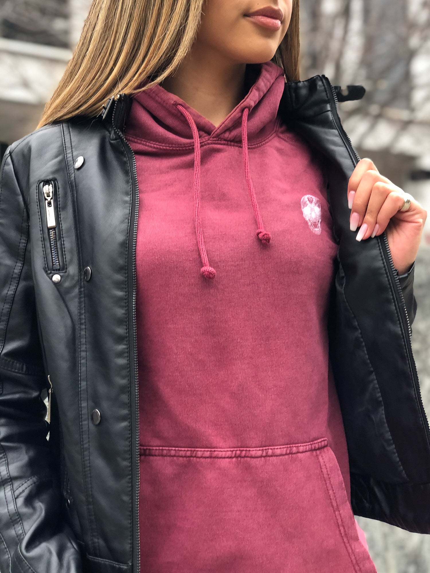 Diamond Skull Hoodie (Uni-Sex)- Vintage Brick - Equinox Movement