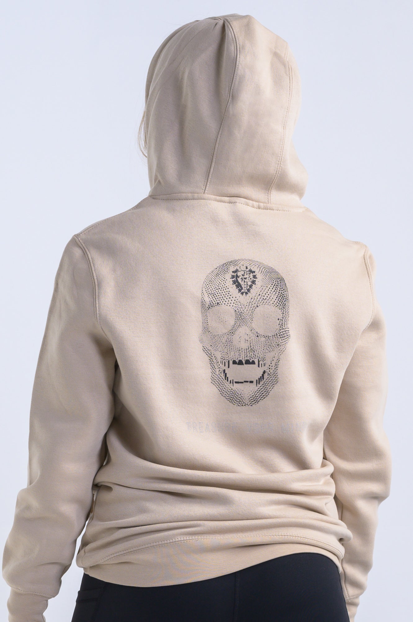 Diamond Skull Hoodie (Uni-Sex)- Sand-Shell Tan - Equinox Movement