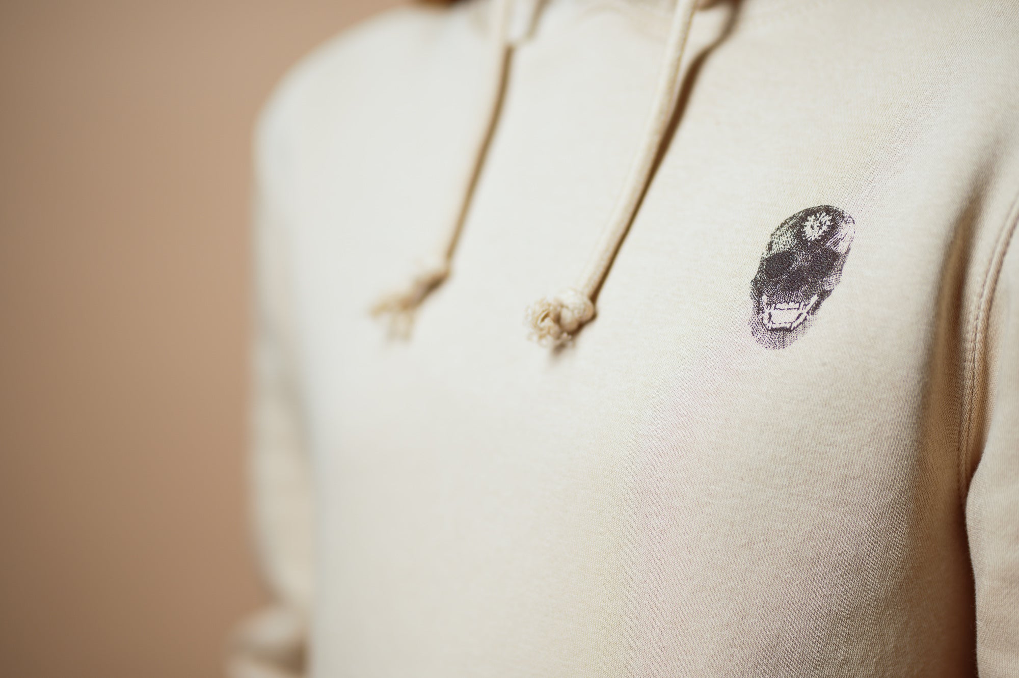 Diamond Skull Hoodie (Uni-Sex)- Sand-Shell Tan - Equinox Movement