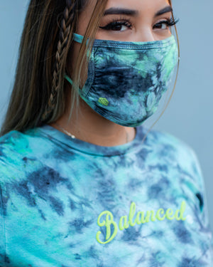 Tie-Dye Face Mask- Slime - Equinox Movement 
