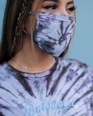 Tie-Dye Face Mask- Pearl - Equinox Movement 