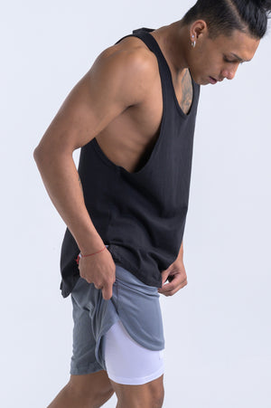 Men's Tactical Shorts- Grey - Equinox Movement 