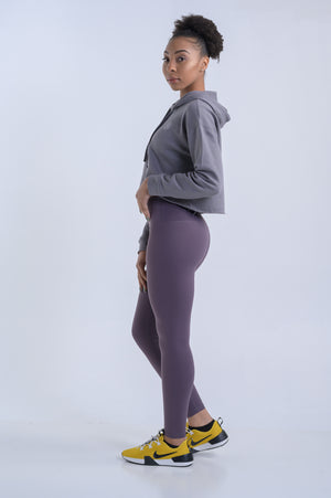 Nova Reflect Leggings (High-Rise)- Lavender Grey - Equinox Movement 